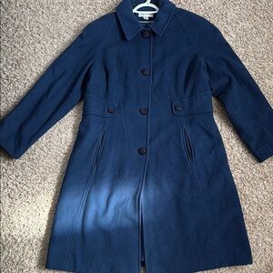 Preston & York Blue Trench Coat Classic Tailored